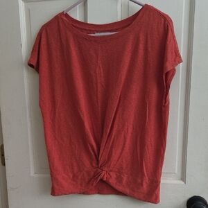 Women's Casual Red Knot Top